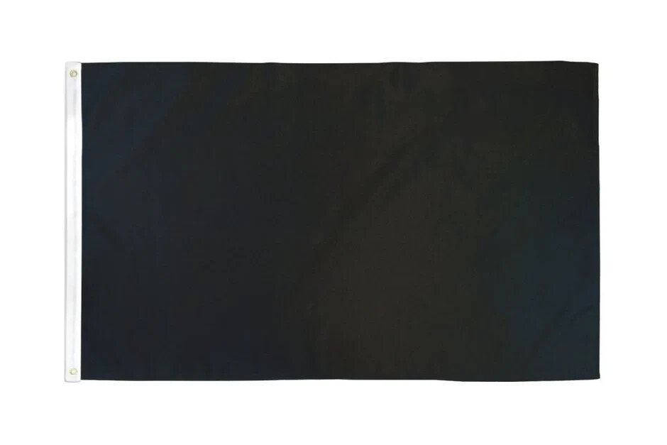 Black 3x5ft Poly Solid Color Blank Sublimated Flag gallery