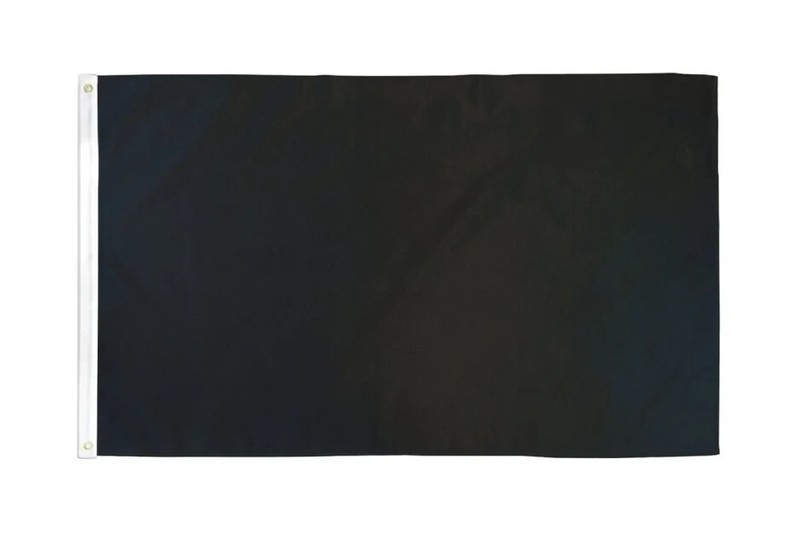 Black 3x5ft Poly Solid Color Blank Sublimated Flag gallery