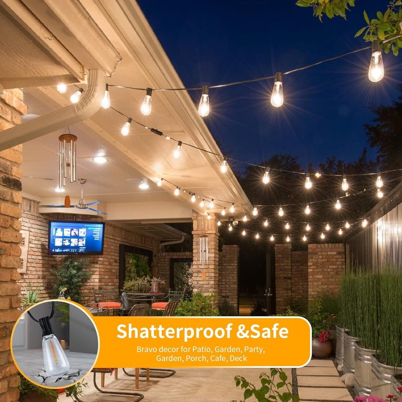 50 FT - 100 FT, String Lights for Outside, 110-130V, Outdoor Lights String Water gallery