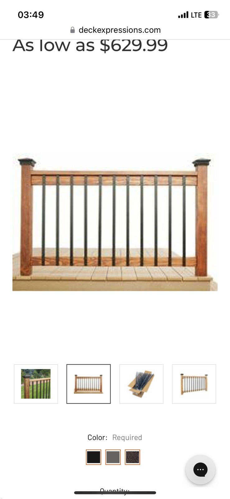 Face Mount Aluminum Balusters by DekPro 40pack gallery