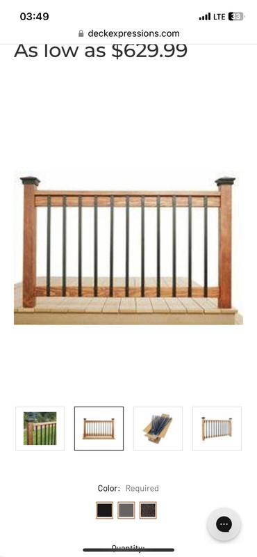 Face Mount Aluminum Balusters by DekPro 40pack gallery