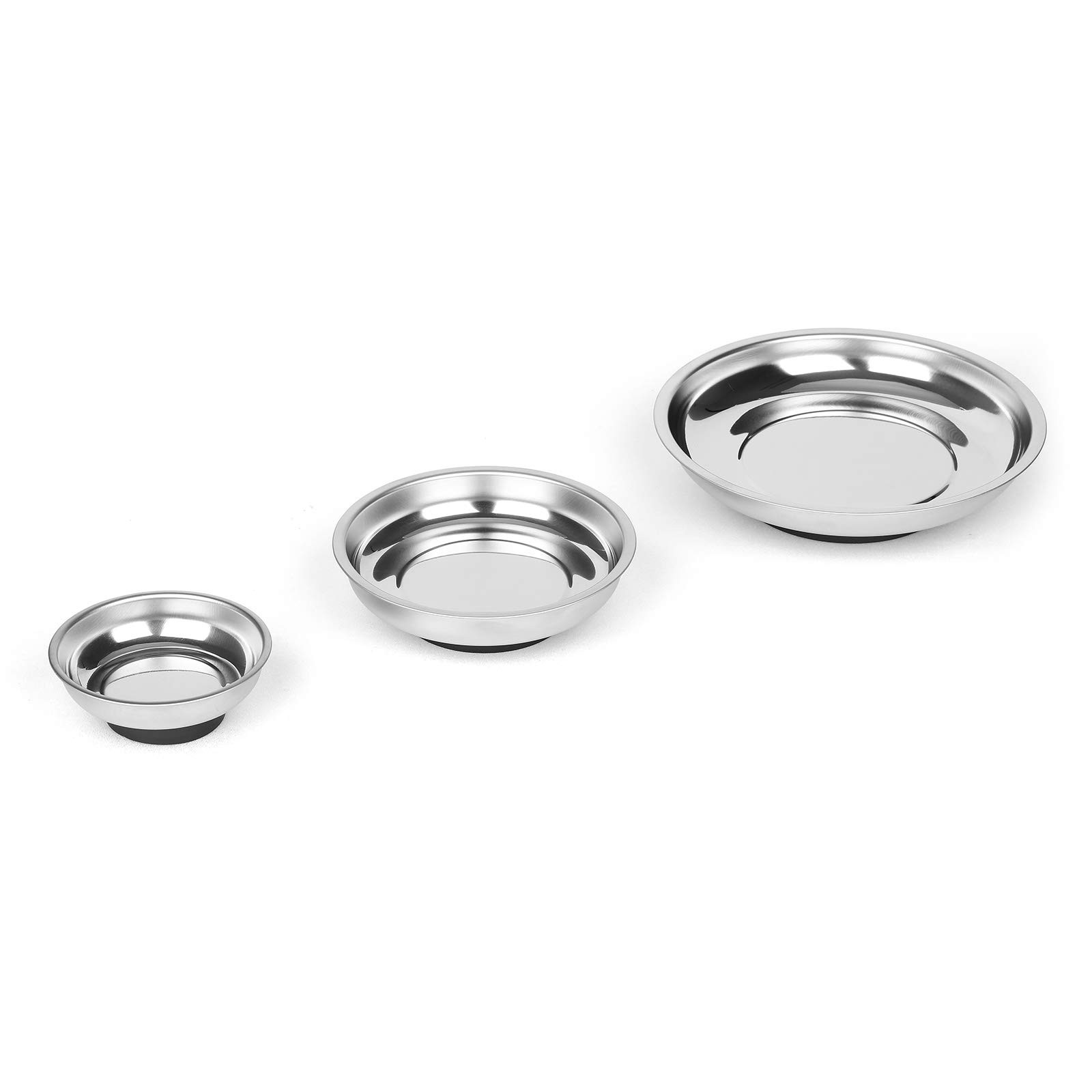 Mayouko 3Piece Round Magnetic Trays Set, 3" 4" 6", Trays Tool Holder for Scre... gallery