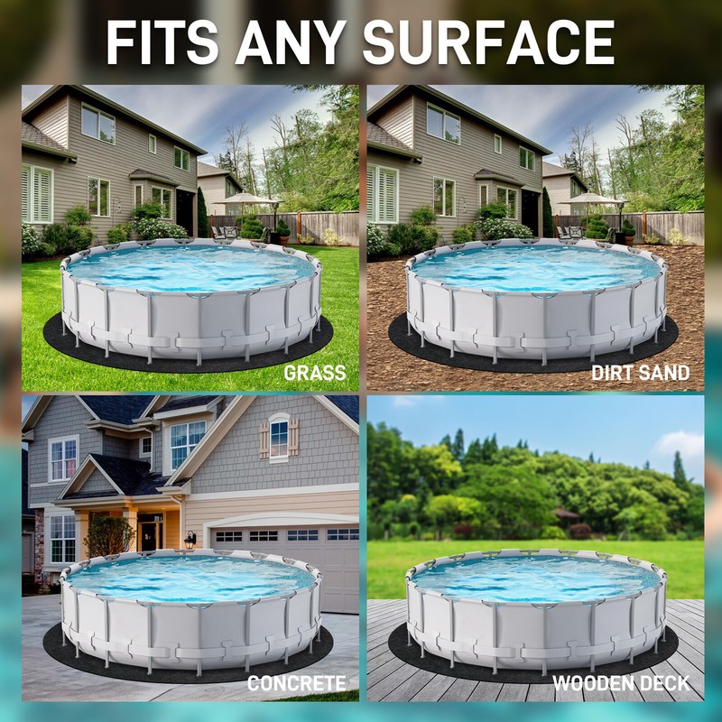 4.5M Pool Liners Pad Round Above Ground Swimming Pool Liner Shield Protect Guard gallery