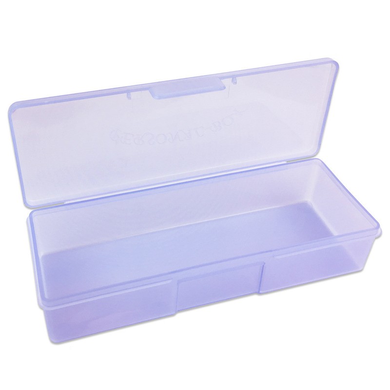 4pcs Large Plastic Manicurists Personal Box Storage Case Container Purple gallery