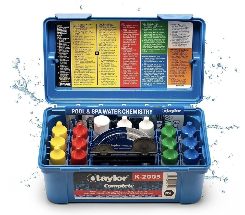 Taylor K2005 High Range Swimming Pool Test Kit