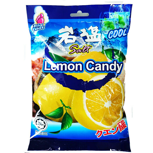 [BIG FOOT] Sea Salt Lemon Mint Cool Individually Wrapped Hard Candy 135g NEW gallery
