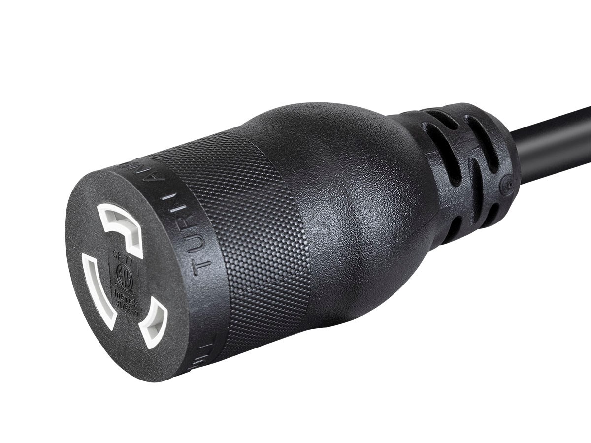 Heavy Duty Extension Cord - 10 Feet - Black | NEMA L5-20P to NEMA L5-20R, 12AWG gallery