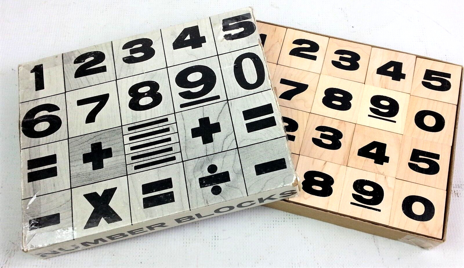 Number Blocks Skaneateles Handicrafters NB-44 Math Manipulatives Vintage gallery