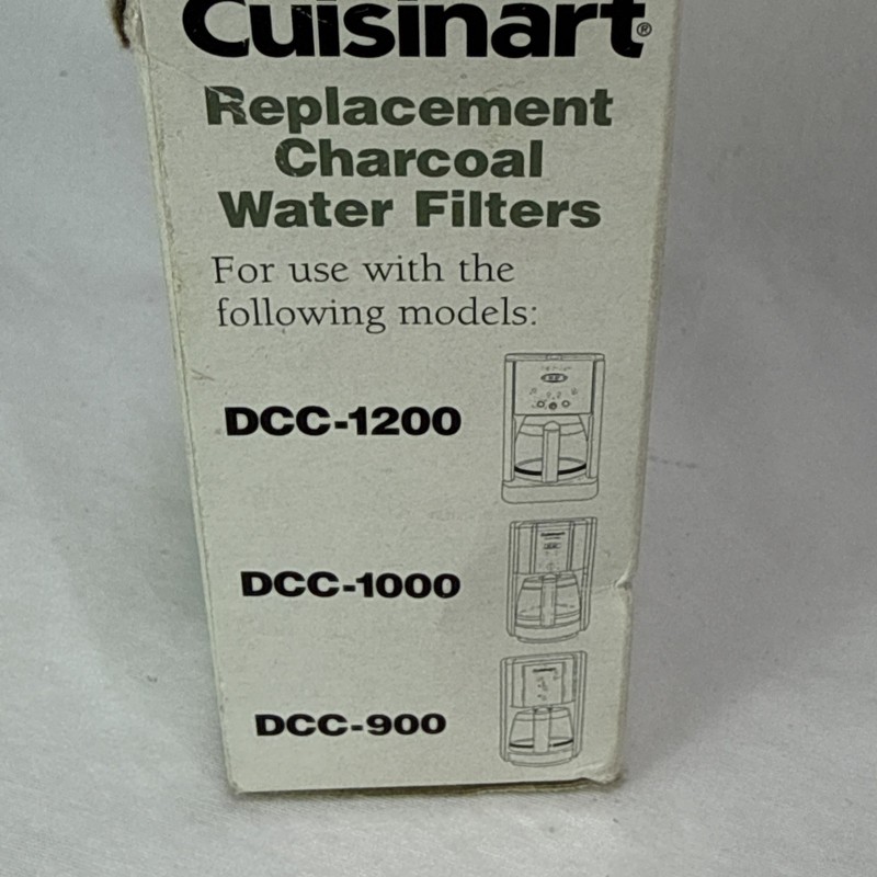 Cuisinart DCC-RWF Replacement Charcoal Water Filter - White 2 Pack gallery