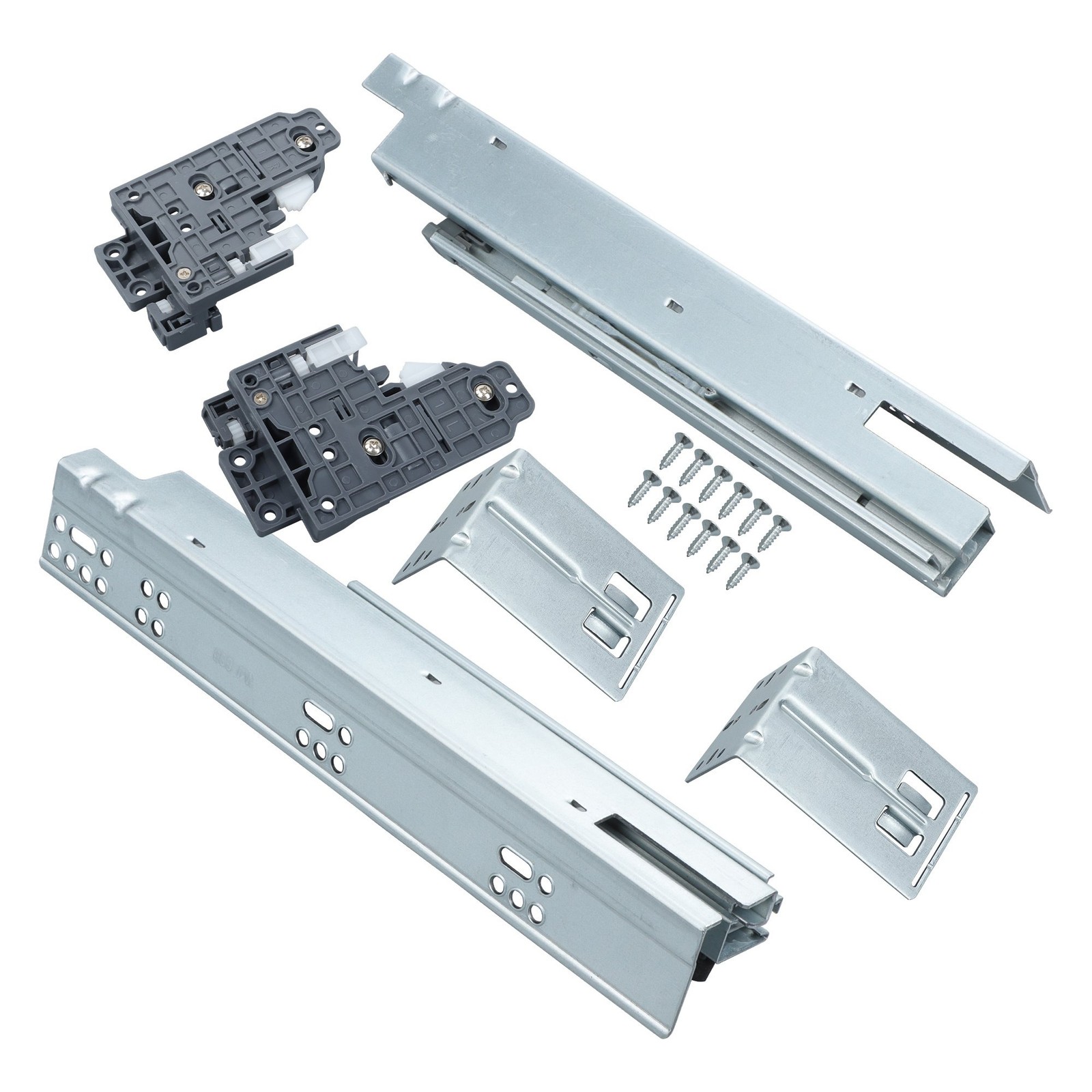 Undermount Drawer Slides, Soft Close, Full Extension, 100lb Capacity 12" gallery