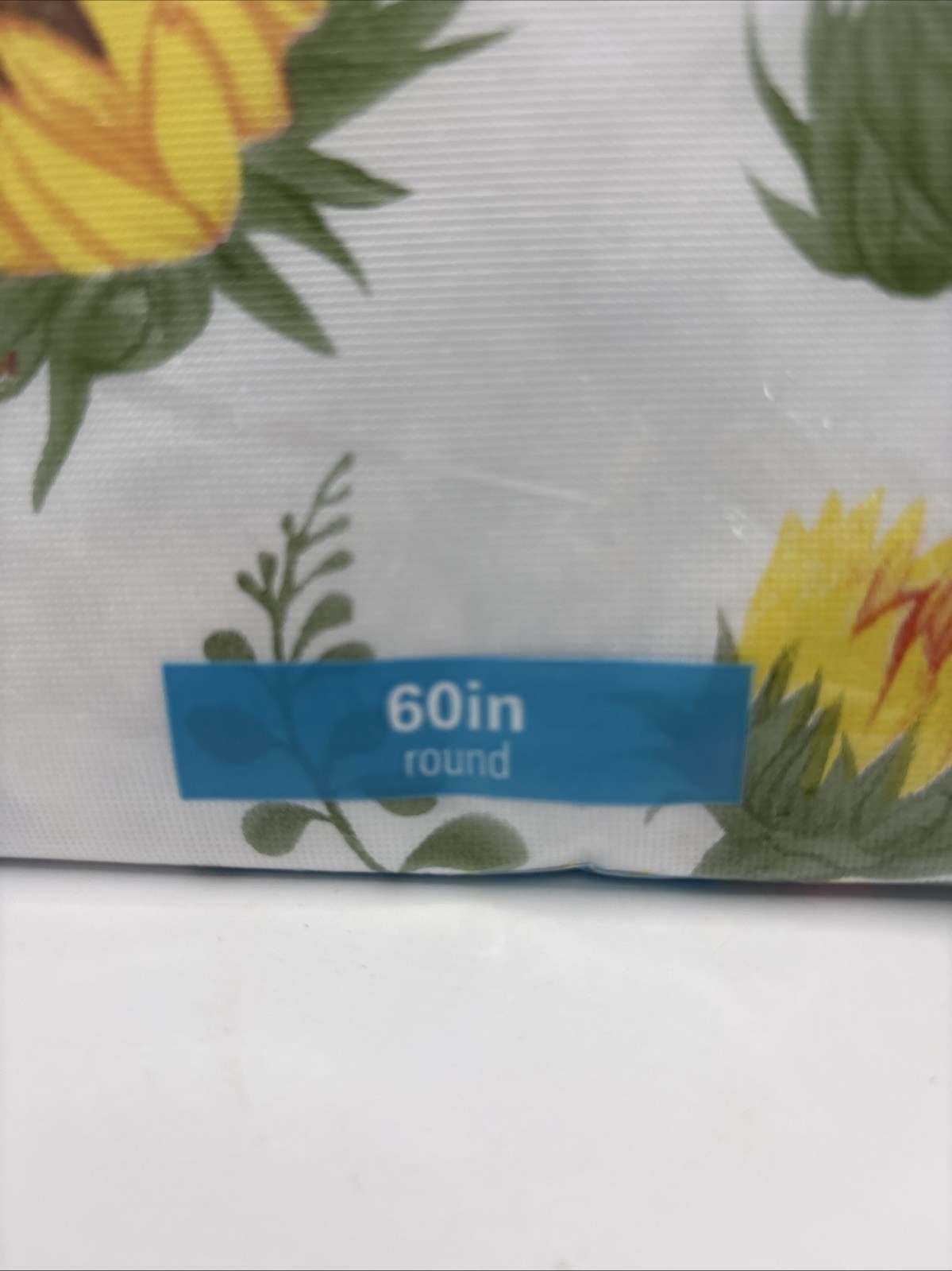 Summer Fun Vinyl Tablecloth 60” Round Fall Sunflower Picnic Party Camping gallery