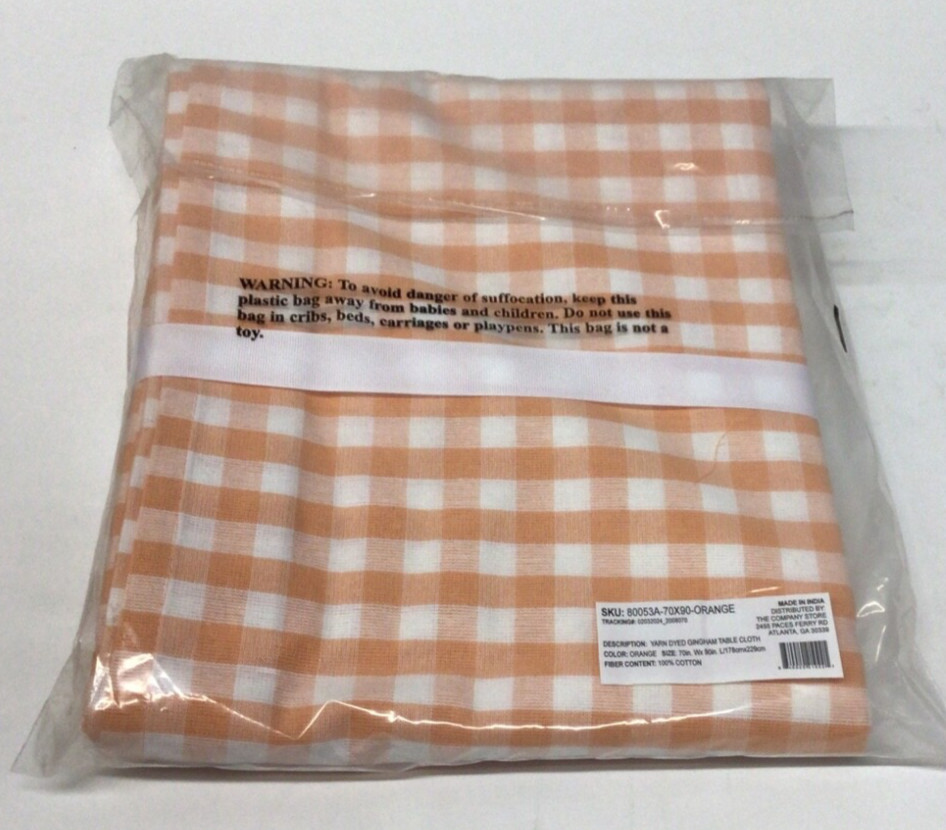The Company Store Yarn Dyed Gingham Table Cloth-70in.X90in. gallery