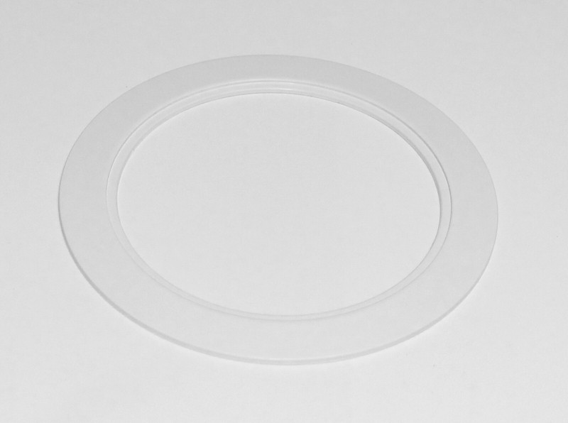 Plastic White Light Trim Ring Recessed Can 6" Inch Oversized Lighting Fixture gallery