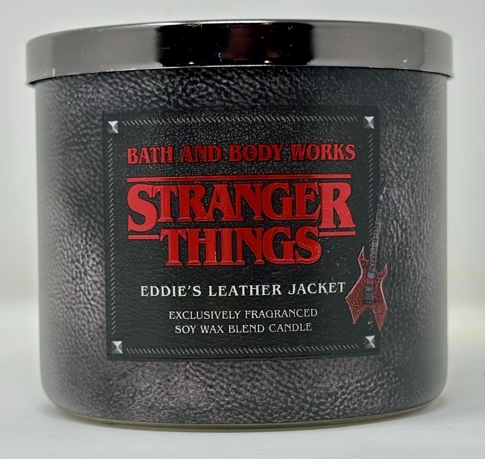 Bath & Body Works Stranger Things Eddie Leather Jacket Candle 22oz 3-wick gallery