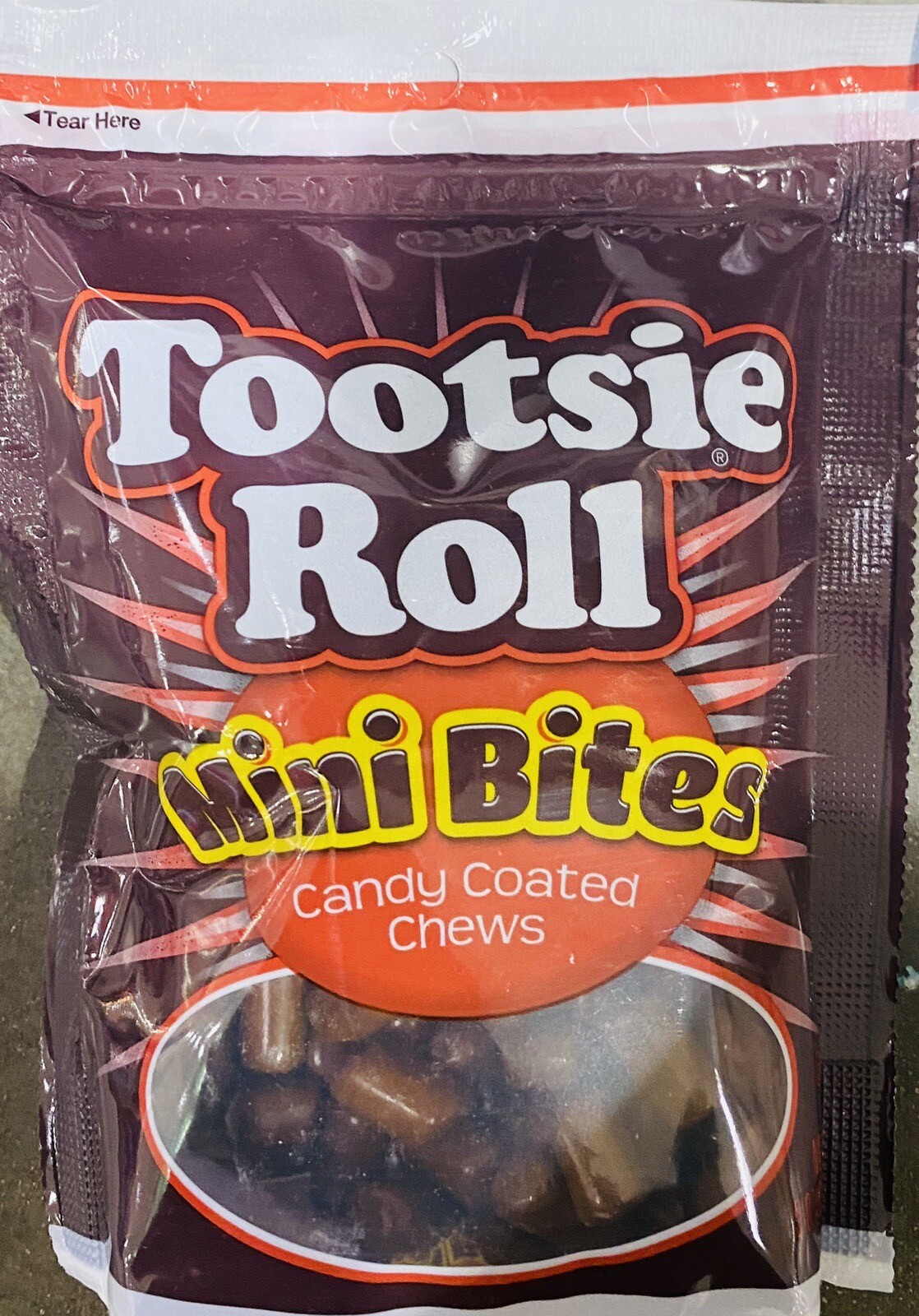 Tootsie Roll MINI BITES Chocolate Candy Coated Chews 9 oz Bag gallery
