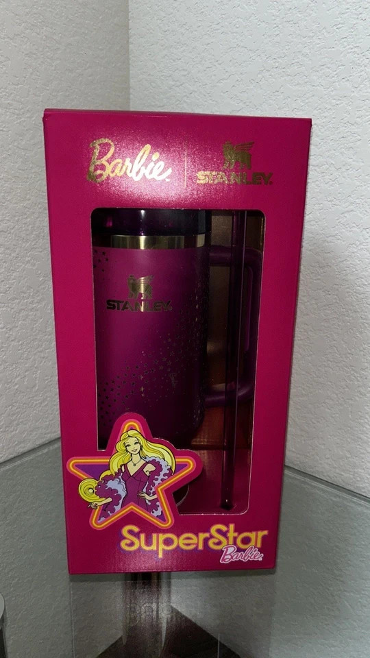 Authentic Barbie x Stanley Cup 70's Superstar 40oz Quencher Fast free shipping gallery