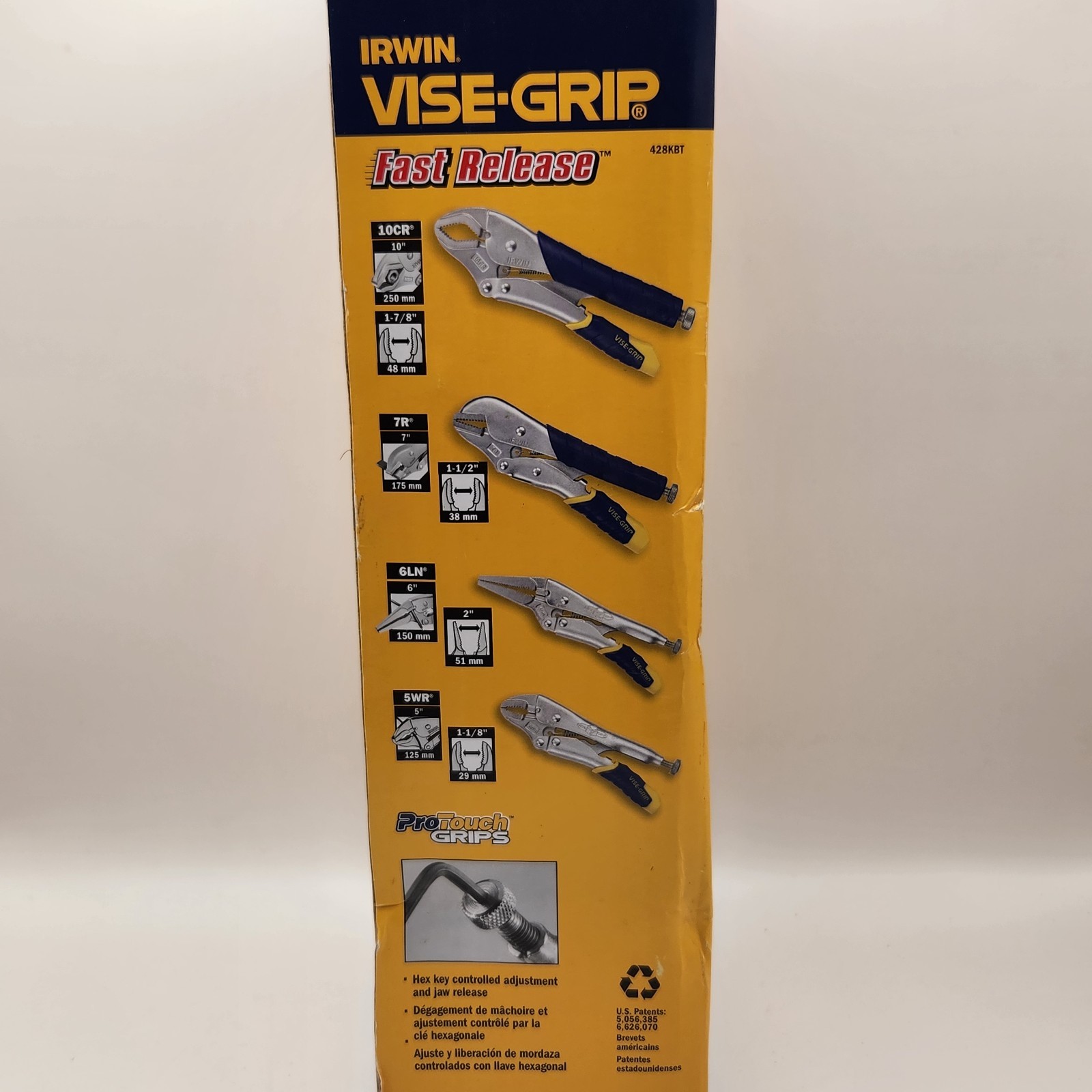IRWIN 4 Piece Original Locking Pliers Set Plain Grip Handle Pouch Included gallery