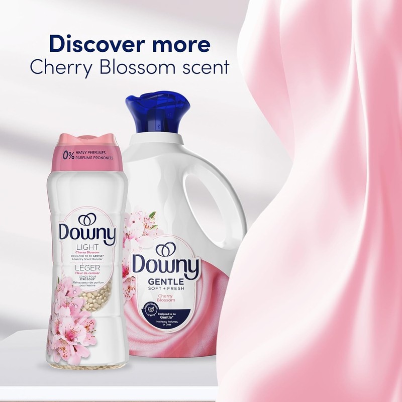 Downy Gentle Soft + Fresh Fabric Softener Liquid, Cherry Blossom Scent, 56 FL OZ gallery