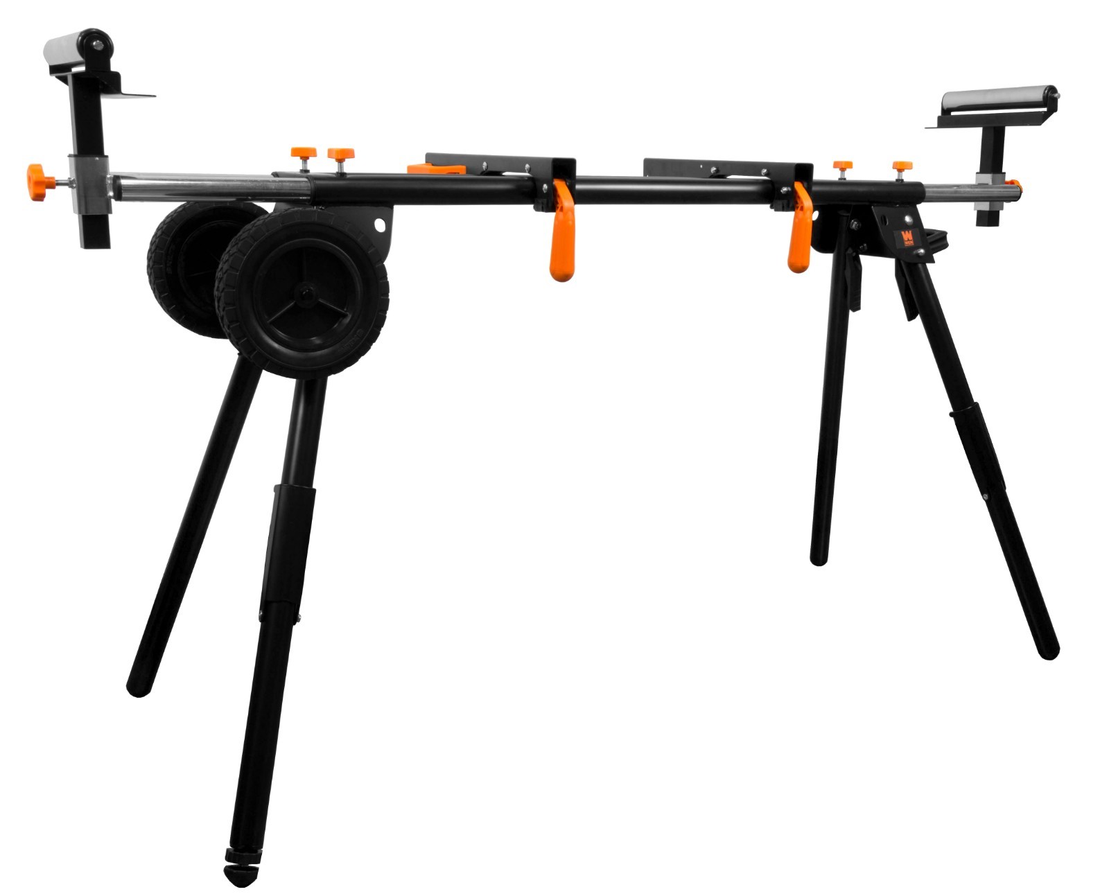 WEN MSA330 Collapsible Rolling Miter Saw Stand with 3 Onboard Outlets gallery