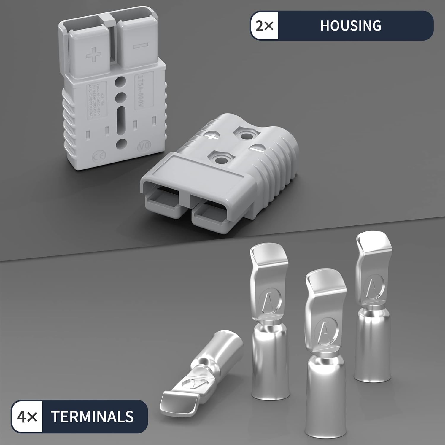 RVBOATPAT 175Amp Battery Quick Connect/Disconnect Connector, 600V 1/0AWG Battery gallery