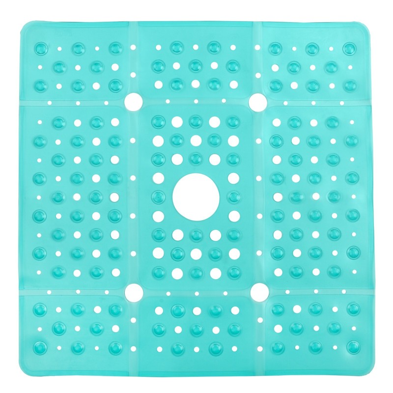 65% MORE COVERAGE! SlipX Solutions Aqua Extra Large Shower Mat (27") gallery