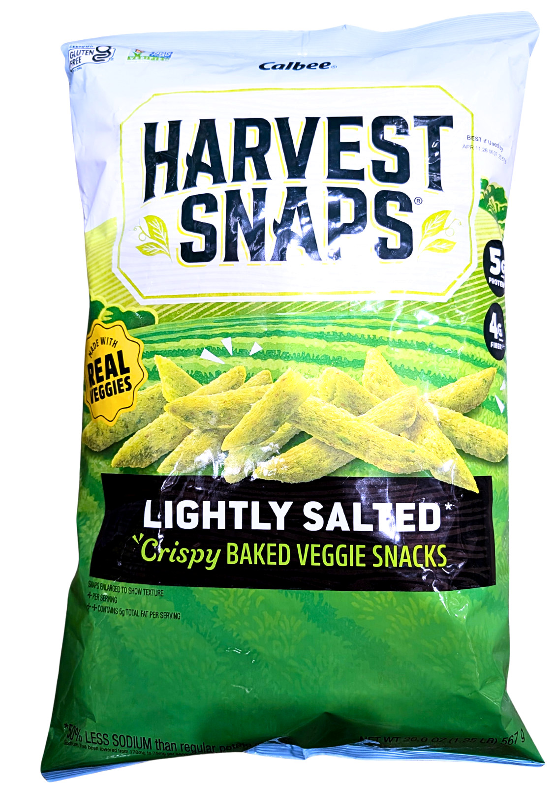 Calbee Harvest Snaps Lightly Salted Green Pea Snacks 20 Oz EXP 07/2026 gallery