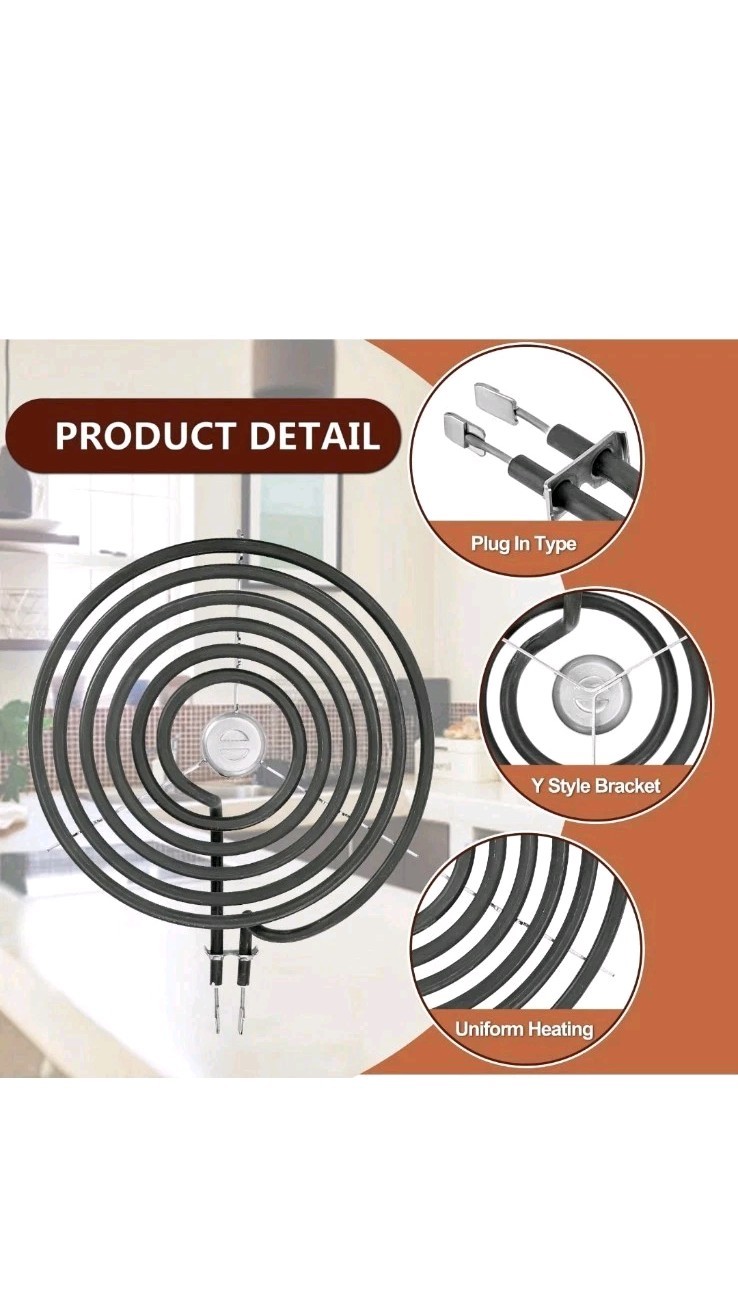 WB31M20 WB31M19 Porcelain Drip Pan Set & WB30M2 WB30M1 Electric Range Burner ... gallery