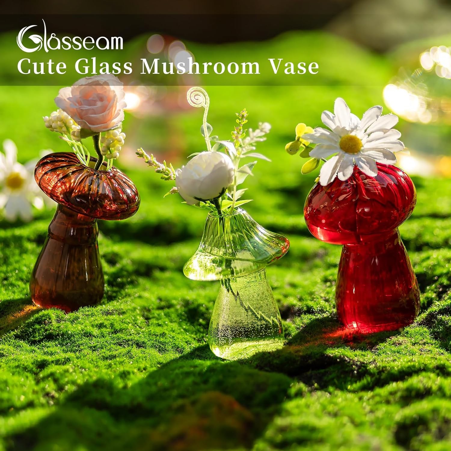 Mushroom Plant Propagation Stations: Cute Glass Terrarium Jar Propagation Vase gallery