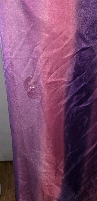 Nice 2 Panels Multi Color Pinks Purplish Voila Sheer Curtain 58in x 63in each gallery