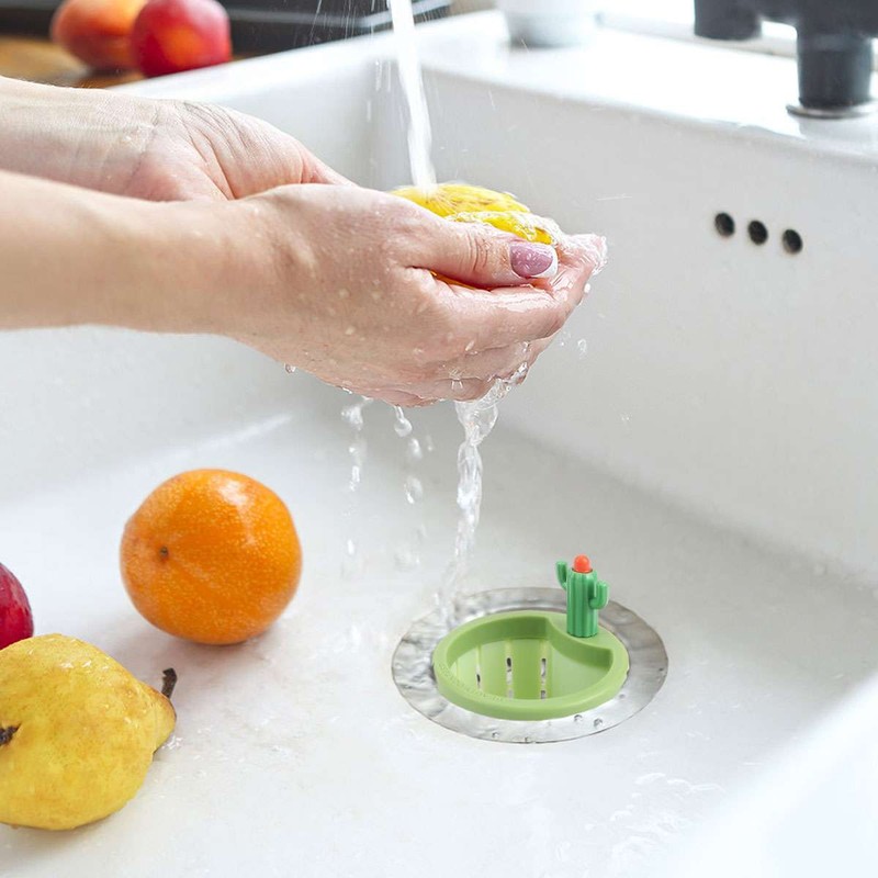 Cactus Kitchen Sink Drain Strainer,Press Automatic Dumping Kitchen Drain Basket gallery