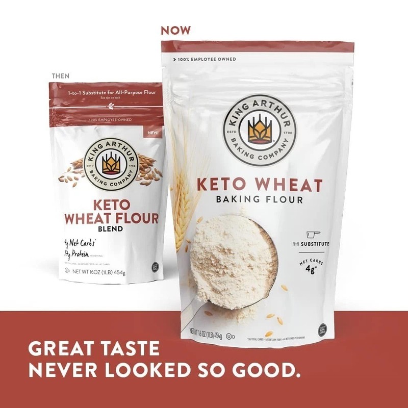 King Arthur Keto Wheat Baking Flour: 1:1 All-Purpose Flour Substitute, 1 lb (... gallery