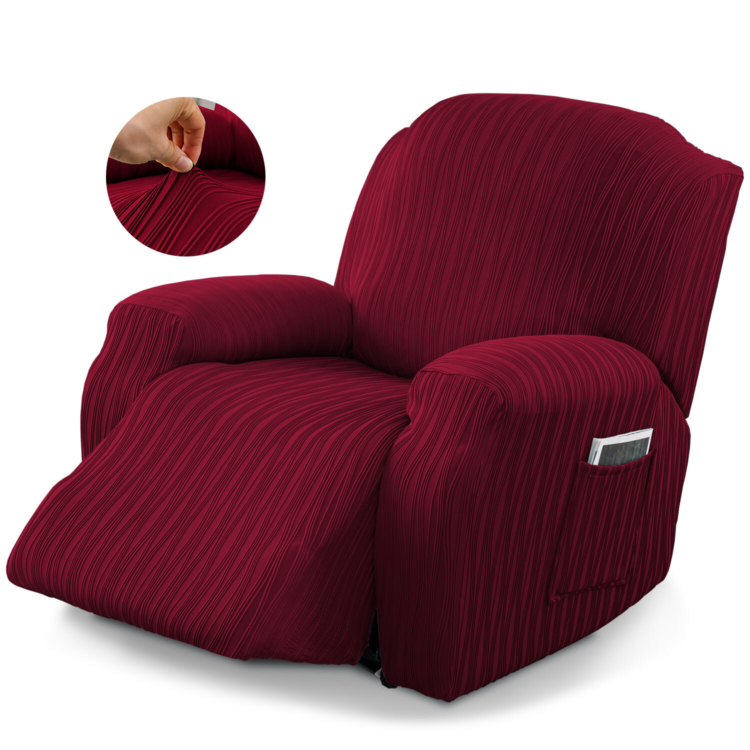 Waterproof recliner sofa cover stretch warm pet protection, household items gallery