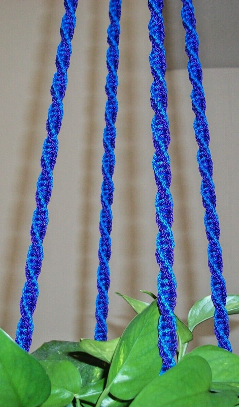 Handmade Macrame Plant Hanger - Double Spiral Plant Hanger - Plant Hanger Holder gallery