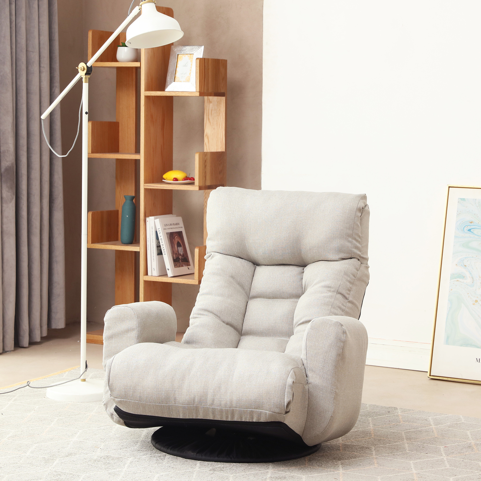 360° Swivel Game Chair Adjustable Floor Lazy Sofa Chair Lounge Chair Living Room gallery