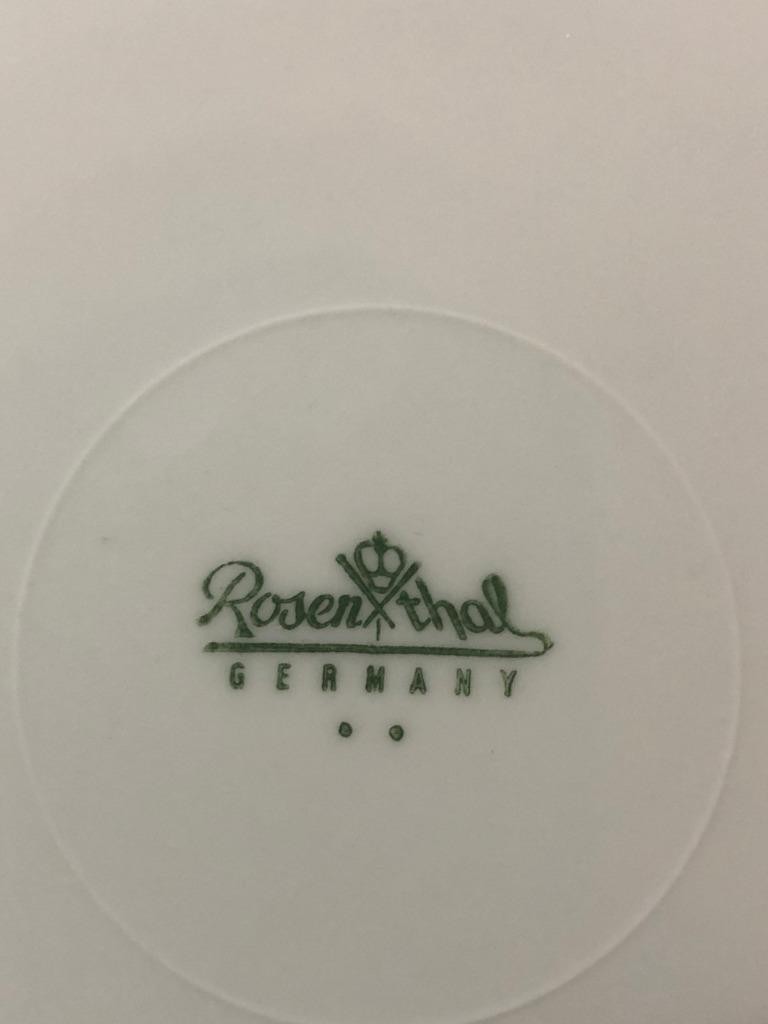 VTG. 2 Rosenthal, Germany, Modern Retro plates 7 3/4", Nice MCM pattern gallery