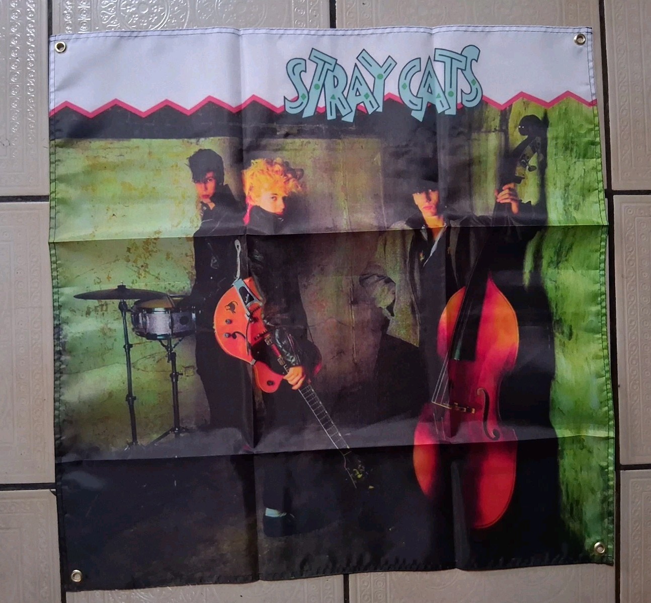 Stray Cats Debut Album 2x2ft Banner Flag Poster gallery