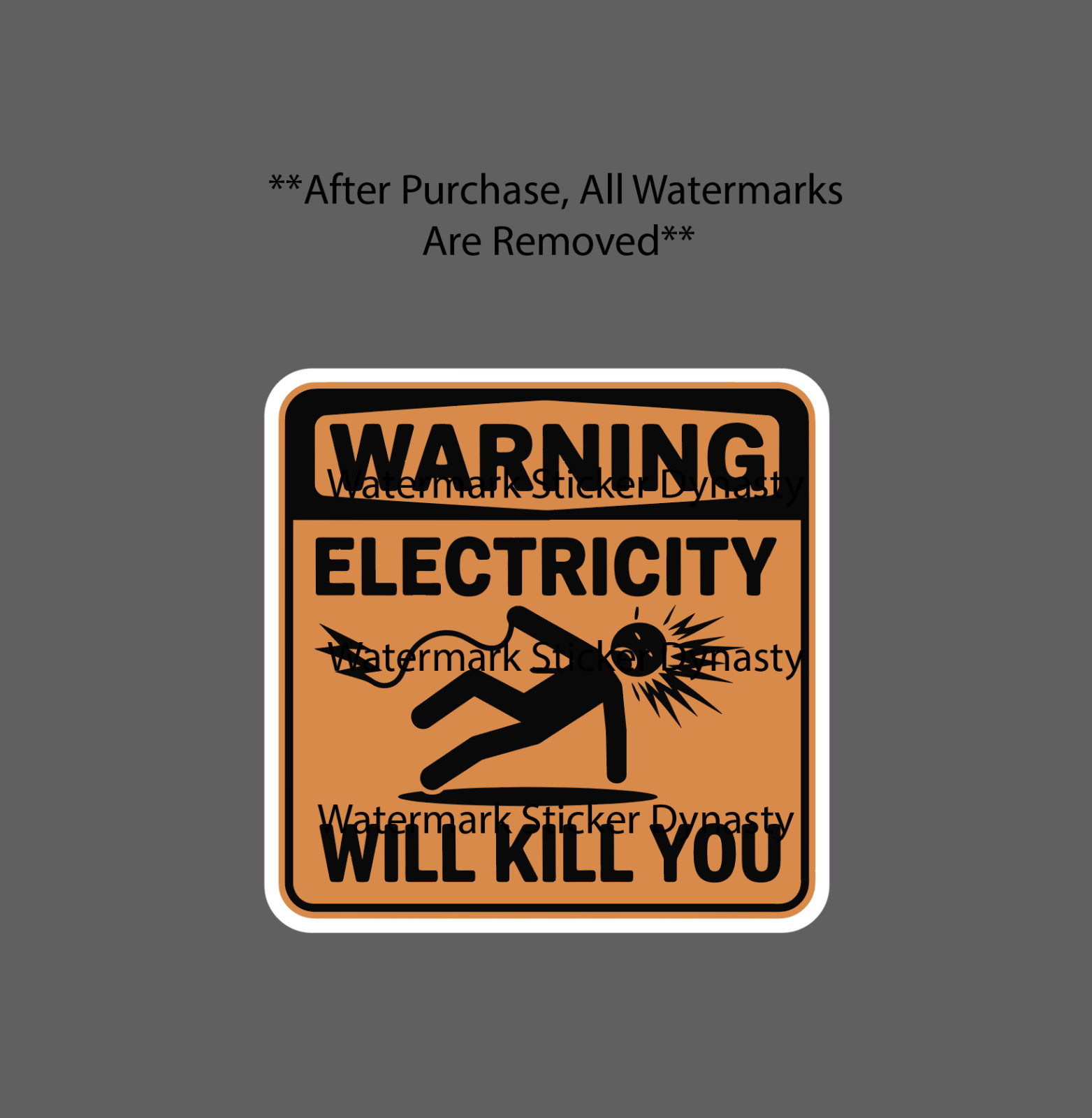Electricity Will Kill You Sticker Waterproof Decal Danger Warning Gift NEW gallery
