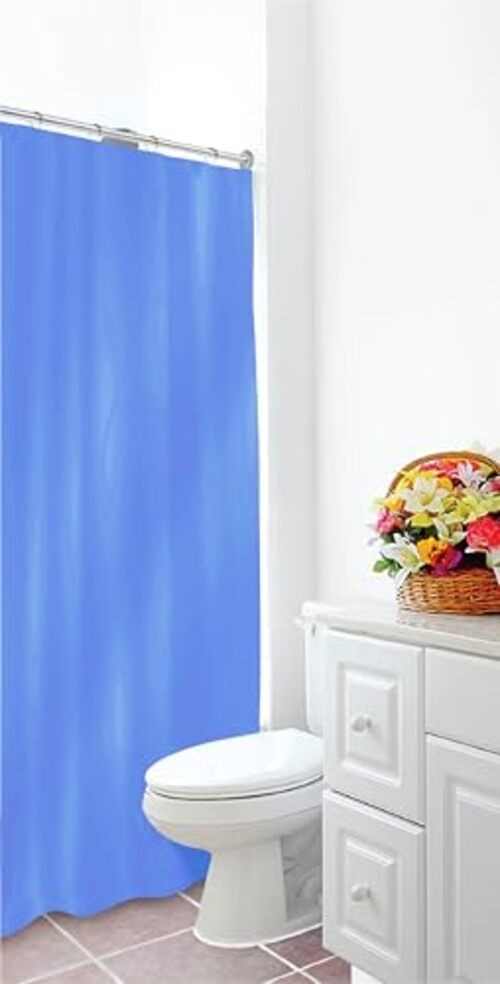 Home Expressions 3 Gauge PEVA Shower Curtain Liner with Magnets & Azure Blue gallery