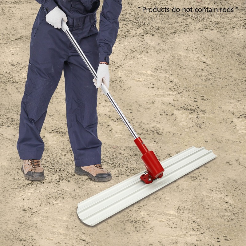 Rectangular Concrete Trowel Round End Concrete Finishing Tool Trowel w/Connector gallery