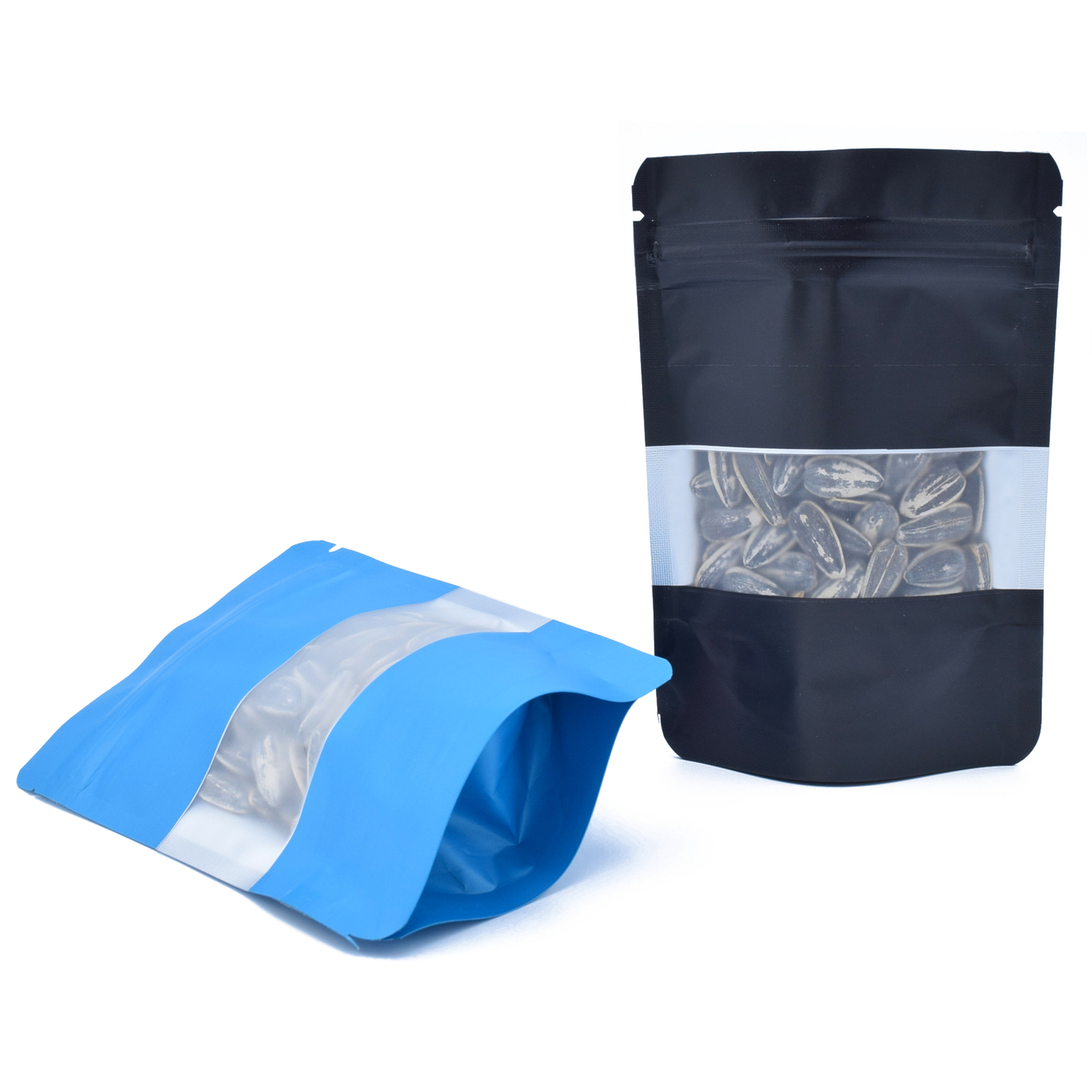 QQ Studio Matte Stand Up Zip Seal Storage Bag with Translucent Window for Seeds gallery