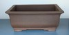 Chinese Guangzhou Unglazed Rectangle 15.25"L x 12"W x 6.5"H Ceramic Bonsai Pot gallery