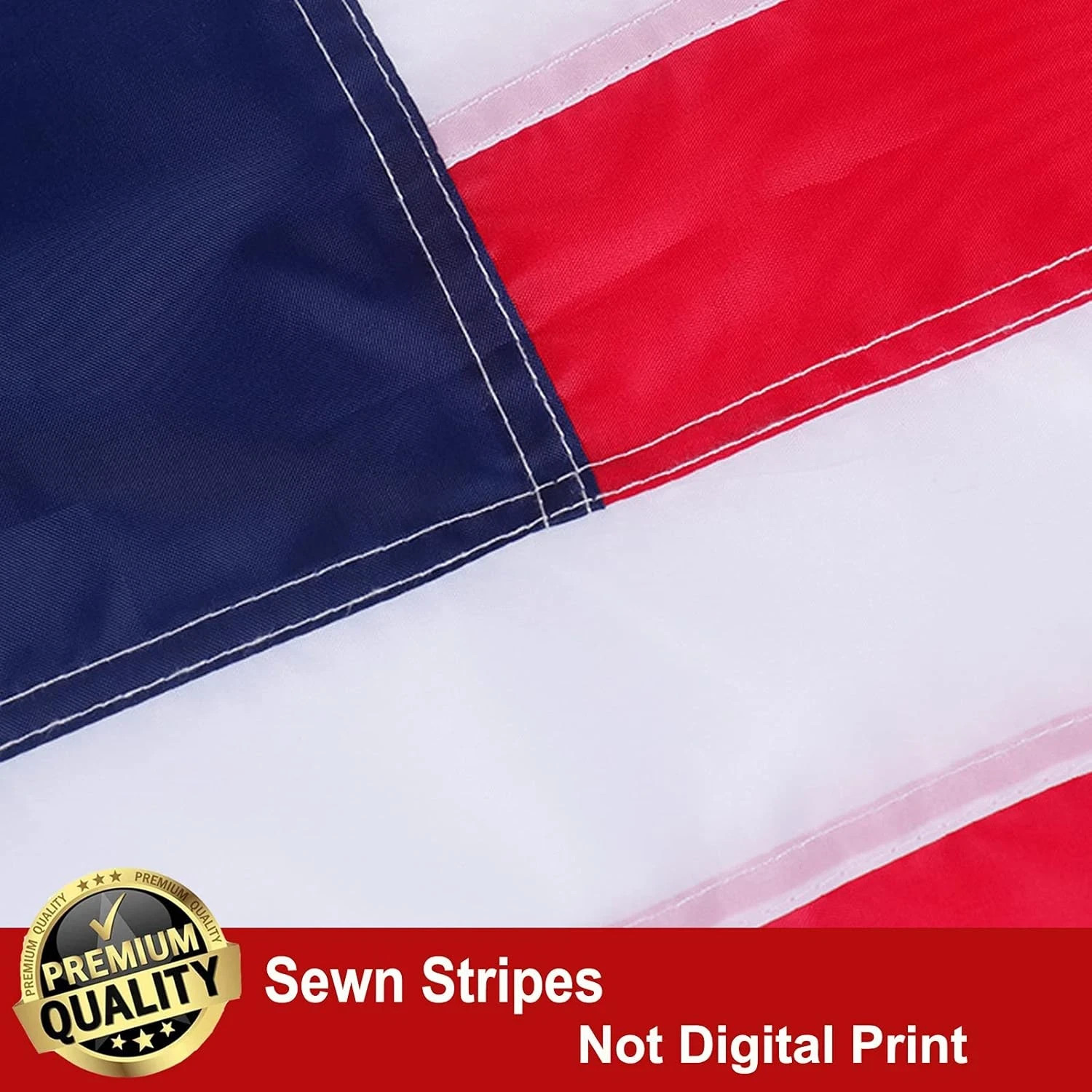 Embroidered Betsy Ross American US Flag 3X5 Outdoor Made in USA- 13 Stars Coloni gallery