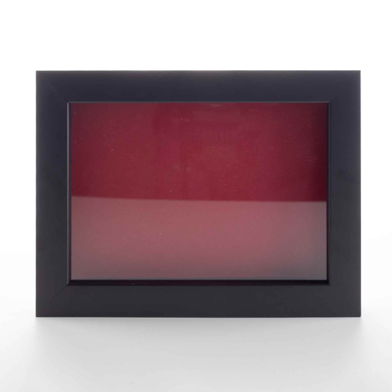 Black 9x12 Wood Shadow Box With Red Acid-Free Backing 11/16 Usable Depth gallery
