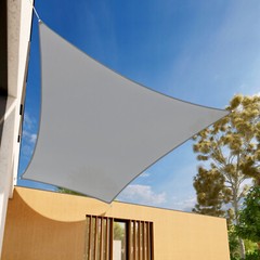 Gray 2-7ft Rectangle Sun Shade Sail Patio Yard Pool Canopy Shelter Shade Cover