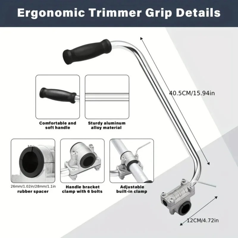 Ergonomic Trimmer Grip String Trimmers Handle Weed Eater Handle Extension Tools gallery