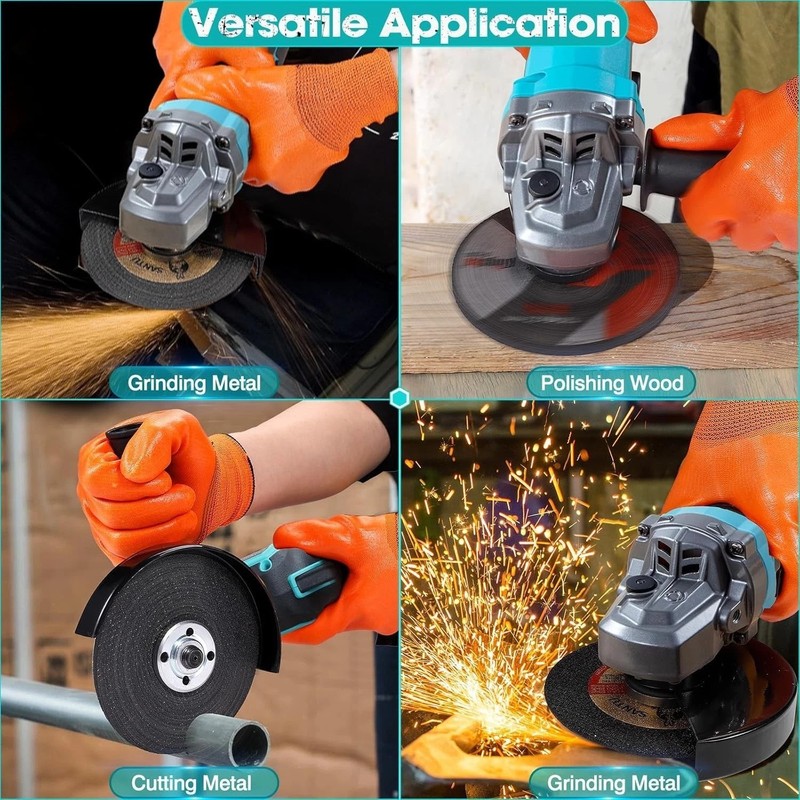 Cordless Angle Grinder - 4-1/2" Blade, 7000 RPM, Compatible with Makita gallery