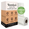 Ibambo Reusable Bamboo Paper Towels - 2 Rolls, Ecofriendly, Washable, Durable gallery