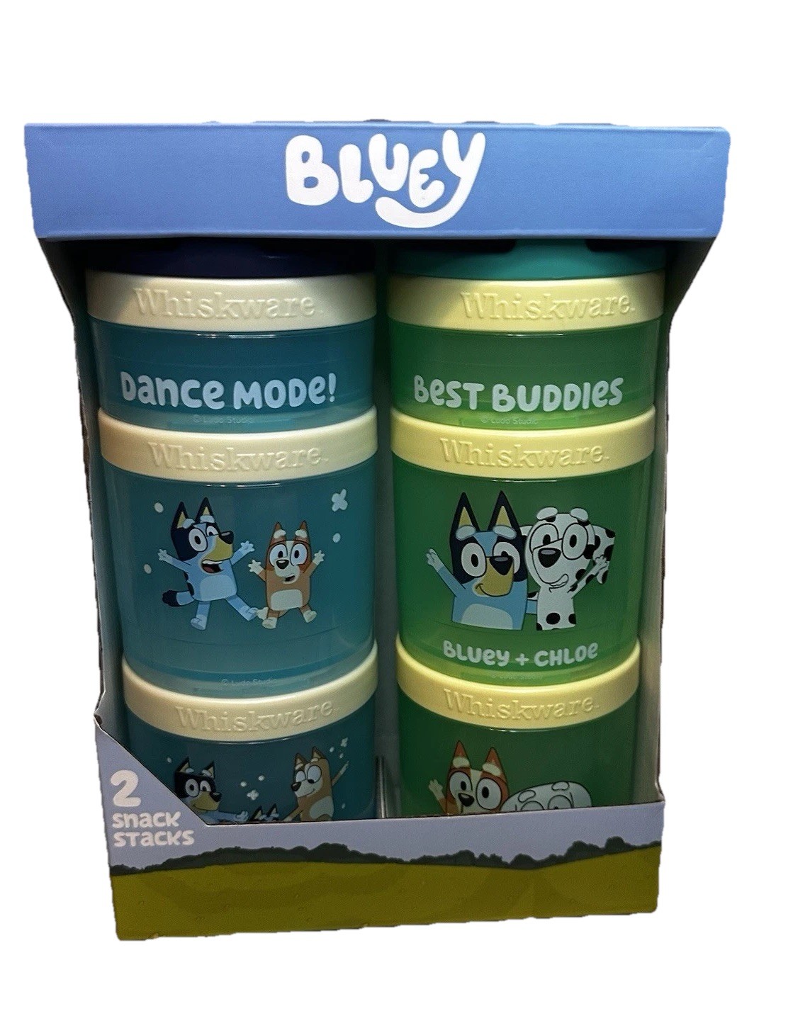 NEW BLUEY Portable Snack Stacking Container Cups Pack of 2 • BPA Free gallery