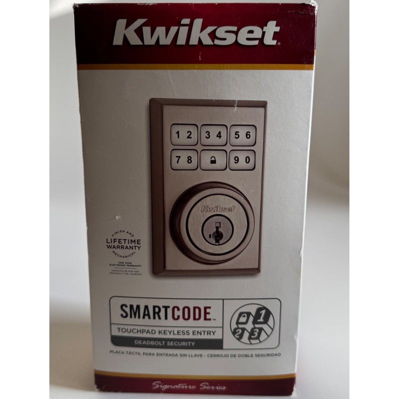 Kwikset SmartCode Signature Series Touchpad Electronic Deadbolt Satin Nickel gallery