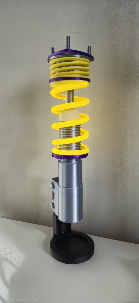 3D Printed Coilover LED Desk Lamp - Automotive Suspension Light - Car Enthusiast